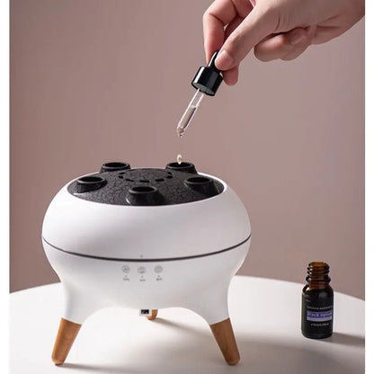 Compact Jellyfish Shape Cool Misting Humidifier Diffuser - Mist + Light Aromatherapy for Home, Desk-Wetting Free, Ultra-Quiet, Auto Shut-Off, Easy to Fill & Clean, Ideal for Bedroom, Aromatherapy Gift (White), Humidifier Diffusers