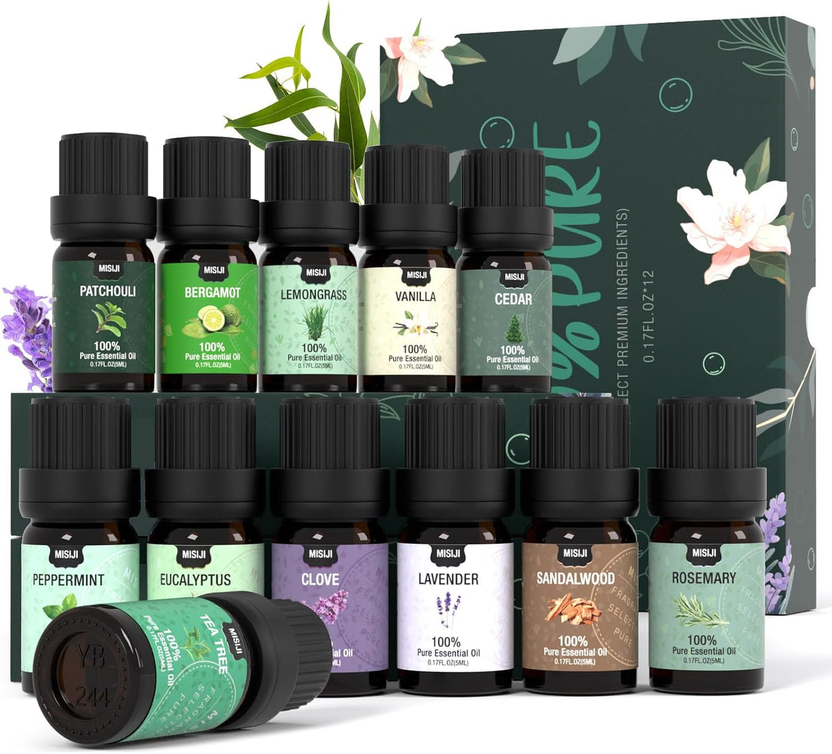 Discover the Ultimate Essential Oils Set: 12 Premium Aromatherapy Oils for Diffusers, Laundry, Candle Making & More!