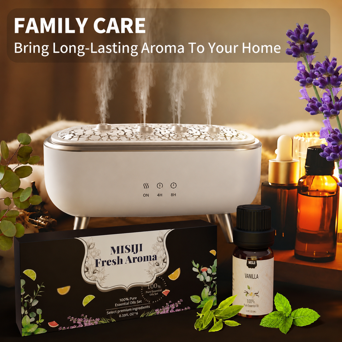 Serenora Aroma Collection 6 soothing essential oil blends · 10 ml each