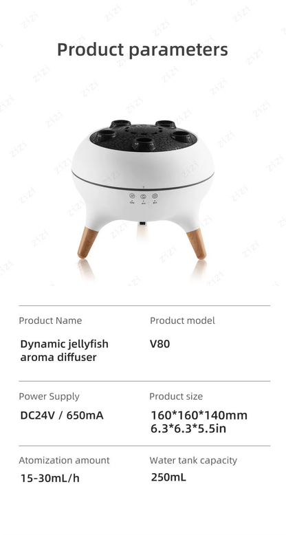 JO - Transform Your Space with the Jellyfish Mist Aroma Diffuser - A Stunning Blend of Fragrance, Light, and Serenity