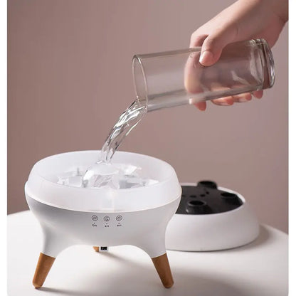 Compact Jellyfish Shape Cool Misting Humidifier Diffuser - Mist + Light Aromatherapy for Home, Desk-Wetting Free, Ultra-Quiet, Auto Shut-Off, Easy to Fill & Clean, Ideal for Bedroom, Aromatherapy Gift (White), Humidifier Diffusers